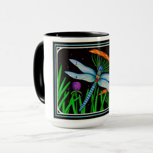 Mug Libellule au repos (Devant gauche)