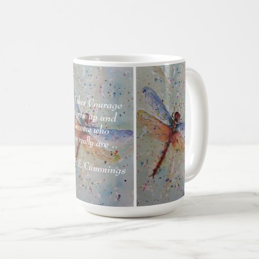 Mug Libellule audacieuse (Devant droit)