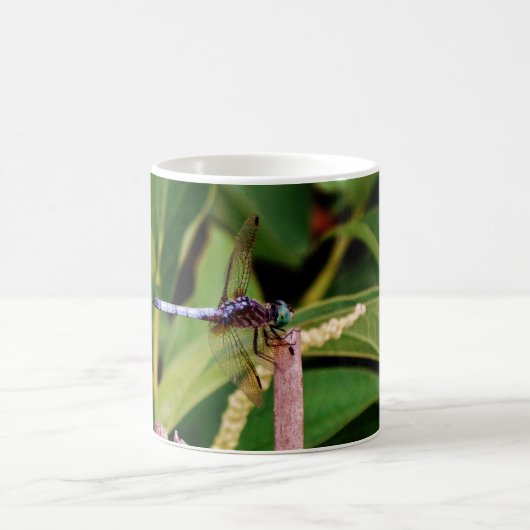 Mug libellule avec fleurs blanches (Centre)