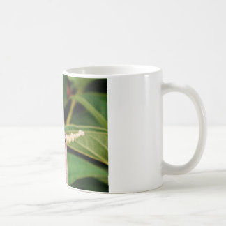 Mug libellule avec fleurs blanches
