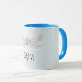 Mug Libellule Blue Dream (Devant droit)