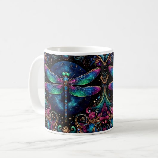 Mug Libellule céleste (Devant gauche)