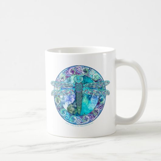 Mug Libellule celtique fraîche (Droite)