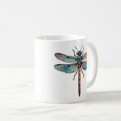 Mug Libellule Colorée (Devant droit)