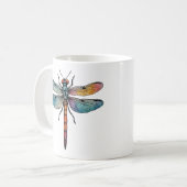 Mug Libellule Colorée (Devant gauche)