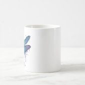 Mug Libellule cool sur libellule peinte colorée (Centre)