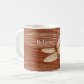 Mug Libellule crème marron (Devant gauche)