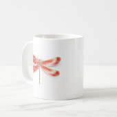 Mug libellule de fleurs avec sakura de bijoux (Devant gauche)