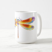 Mug libellule de fleurs jaunes (Devant droit)