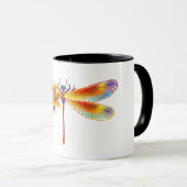 Mug libellule de fleurs jaunes (Devant droit)