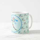 Mug Libellule de perle personnalisée (Devant droit)