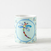 Mug Libellule de perle personnalisée (Centre)
