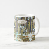 Mug Libellule et Lys Vert Sauge Vintage Art (Devant droit)