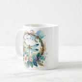 Mug libellule florale Un jour à la fois (Devant gauche)