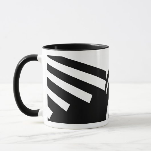 Mug Libellule noire et blanche (Gauche)