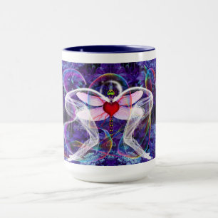 Mug Libellule Psychédélique Surréaliste