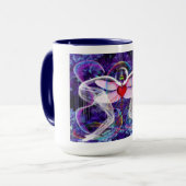 Mug Libellule Psychédélique Surréaliste (Devant gauche)