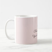 Mug Libellule rose blanche menthe (Gauche)