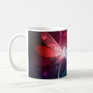 Mug libellule rouge brillante