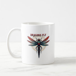 Mug Libellule Steampunk Usinée Cool - Dragons Volent -