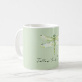 Mug Libellule Vert Citron (Devant gauche)