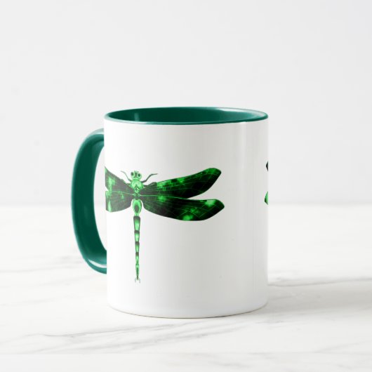 Mug Libellule verte (Devant gauche)