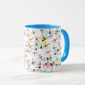 Mug libellules colorées (Devant droit)