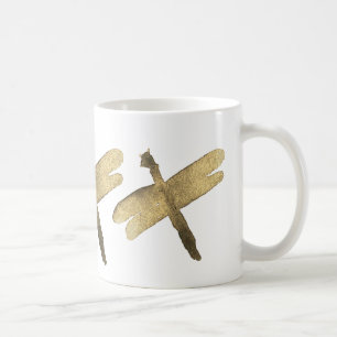 Mug Libellules d'aquarelle d'or