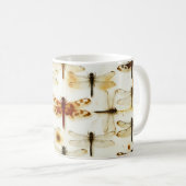 Mug Libellules de jardin vintage Libellules Insectes (Devant droit)