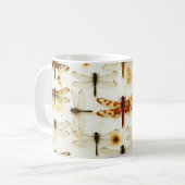 Mug Libellules de jardin vintage Libellules Insectes (Devant gauche)