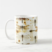 Mug Libellules de jardin vintage Libellules Insectes (Gauche)