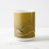 Mug Libellules Dorées Photographie Macro Originale (Centre)