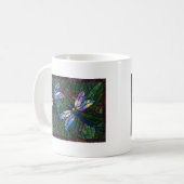 Mug Libellules en verre souillé (Devant gauche)