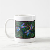 Mug Libellules en verre souillé (Gauche)