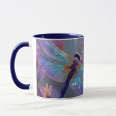 Mug libellules violettes et bleues (Gauche)