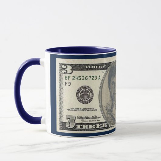 Mug Liberace Queer comme un projet de loi de 3 dollars (Gauche)