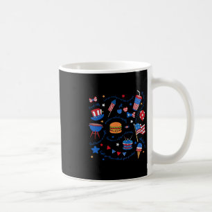 Mug Libéral 4 juillet Patriotique Subtil Coquette Anti