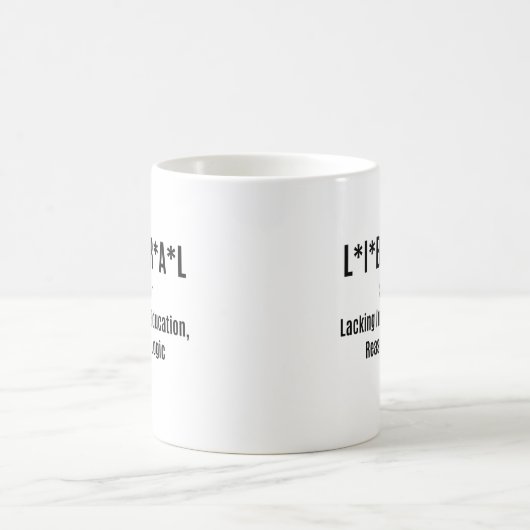 Mug Libéral Manquant d'Éducation de Base (Centre)