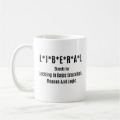 Mug Libéral Manquant d'Éducation de Base (Gauche)