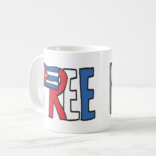 Mug Libérer Cuba (Devant gauche)