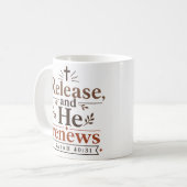 Mug Libérez Et Il Renouvelle Citation Chrétienne Moder (Devant gauche)