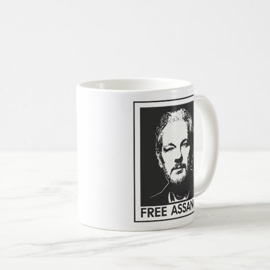 Mug Libérez Julian Assange wikileaks (Devant droit)