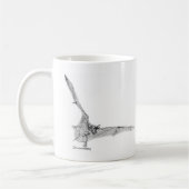 Mug Libérez la batte coupée la queue (Gauche)