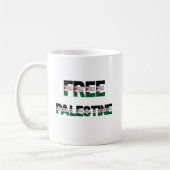 Mug Libérez la Palestine Lettres drapeau Unité Fierté  (Gauche)