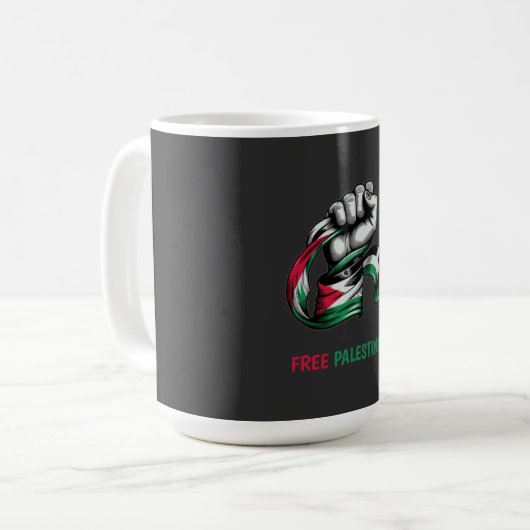Mug Libérez la Palestine pour mettre fin à l'apartheid (Devant gauche)