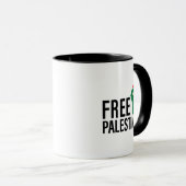 Mug Libérez la Palestine, Solidarité avec la Palestine (Devant droit)
