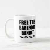 Mug Libérez les T-shirts aux pieds nus de bandit (Gauche)