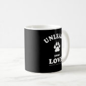 Mug Libérez votre amour | Citation d'adoption de chien (Devant droit)
