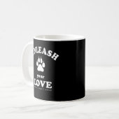 Mug Libérez votre amour | Devis d'adoption de chien (Devant gauche)
