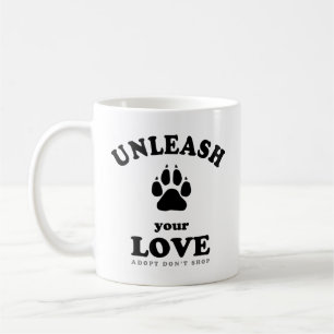 Mug Libérez votre amour Devis d'adoption de chien